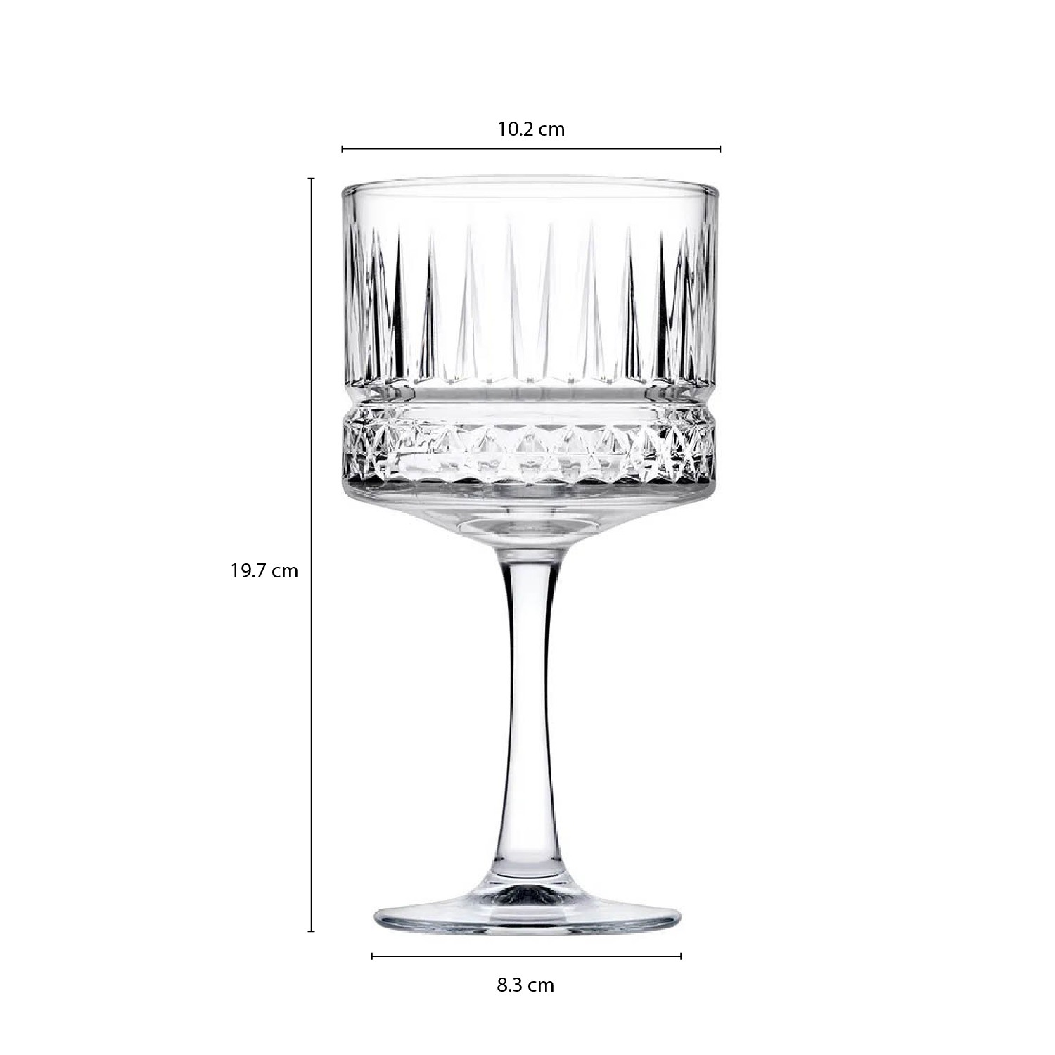 SET 6 COPAS DE VINO/COCKTAIL 500 CC LINEA ELYSIA - 9