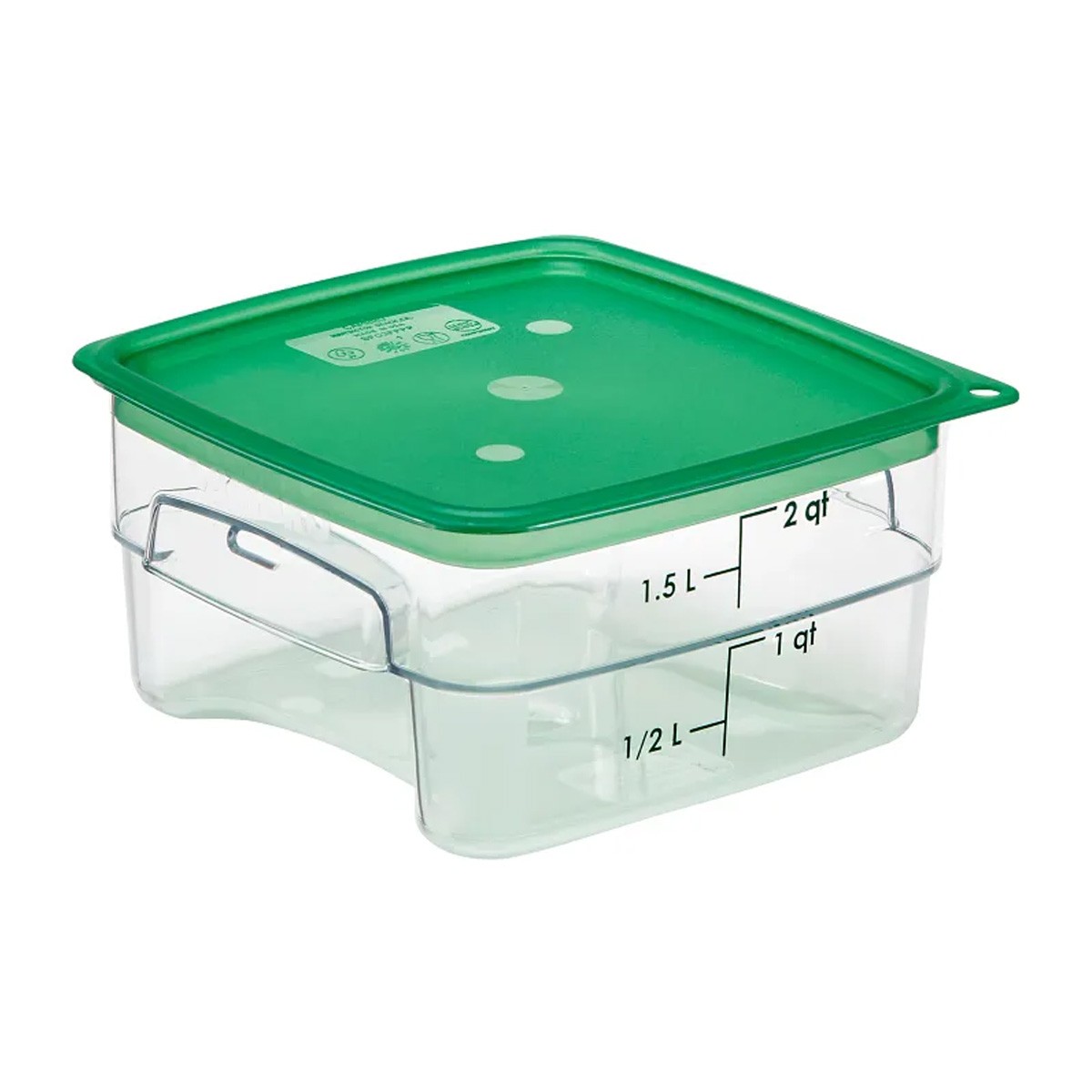 TAPA VERDE RECIPIENTES POLICARBONATO GRADUADOS 2 Y 4 LT - 2