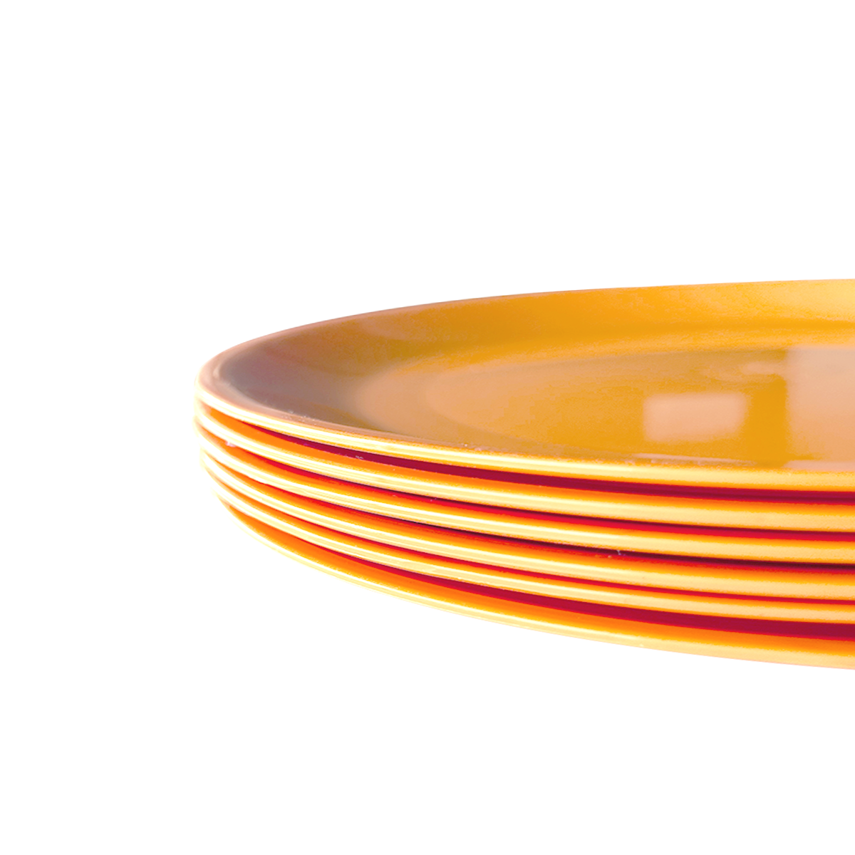 PLATO DE POLICARBONATO EN COLOR AMARILLO 23.5 CM - 5