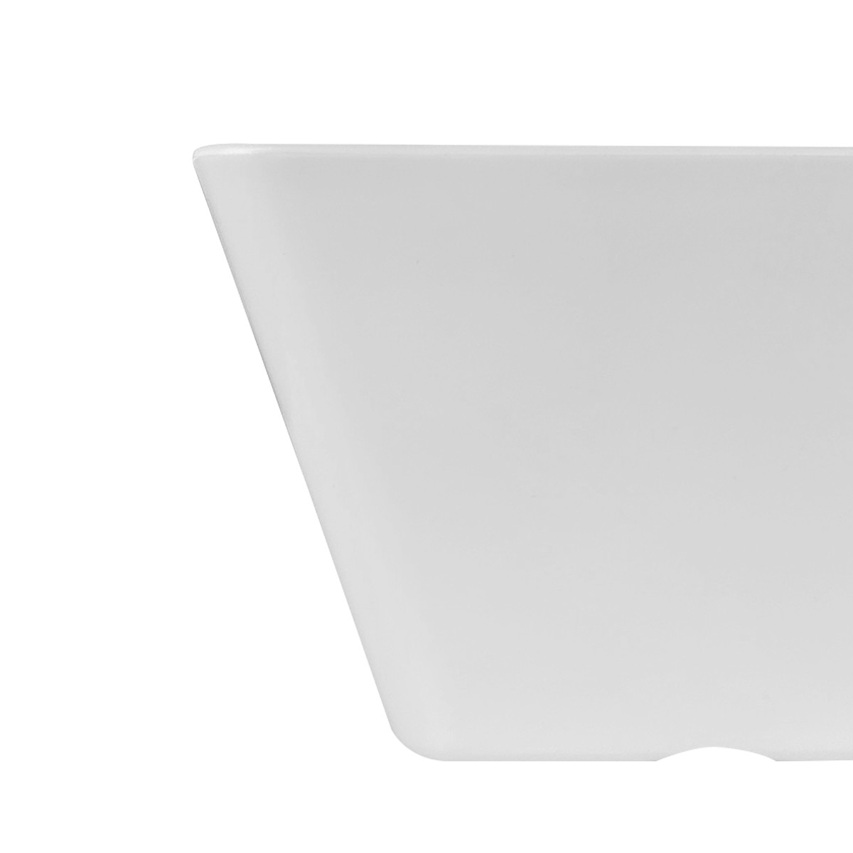 POCILLO CÓNICO CUADRADO EN COLOR BLANCO 11 CM - 3