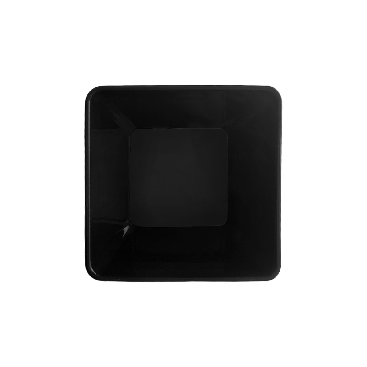 POCILLO CÓNICO CUADRADO EN COLOR NEGRO 11 CM - 4