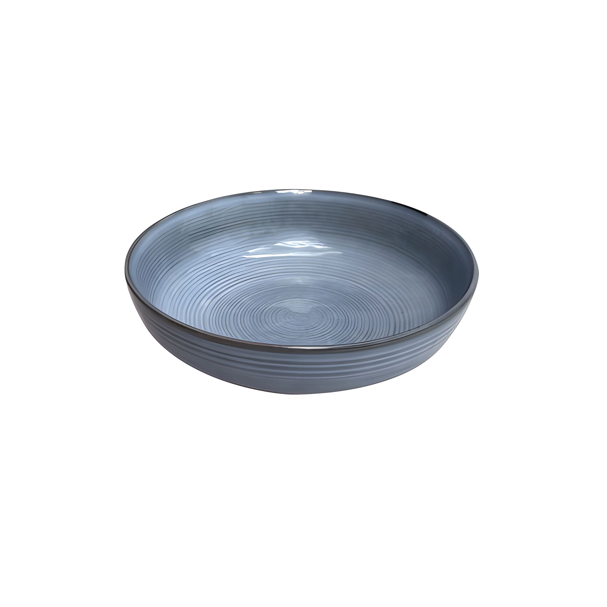 SET DE 6 BOWL REDONDO CERAMICA AZUL 17.5X5 CM - 1
