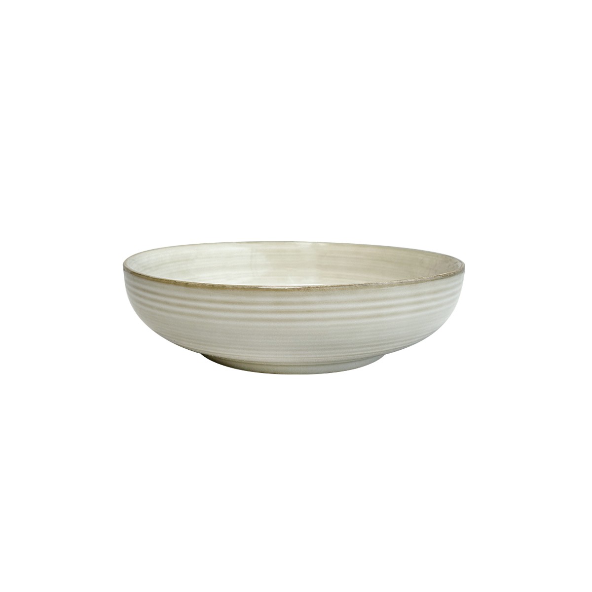 SET DE 6 BOWL REDONDO CERÁMICA BEIGE 17.5X5 CM - 1