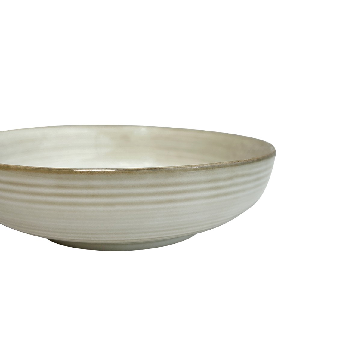 SET DE 6 BOWL REDONDO CERÁMICA BEIGE 17.5X5 CM - 4