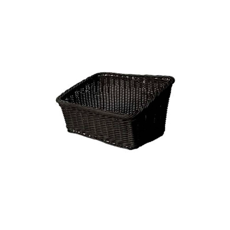 CANASTO TIPO CASCADA EN COLOR NEGRO 23,5 X 33 CM - 1