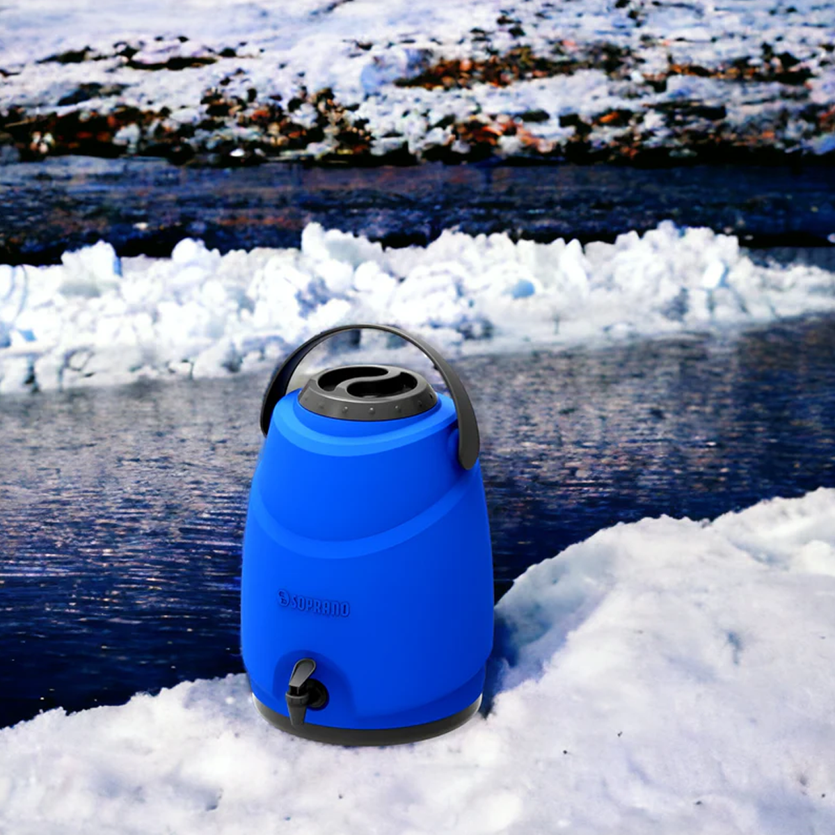 TERMO DISPENSADOR TÉRMICO ASPEN 12 LITROS CAMPING SOPRANO COLOR AZUL - 2