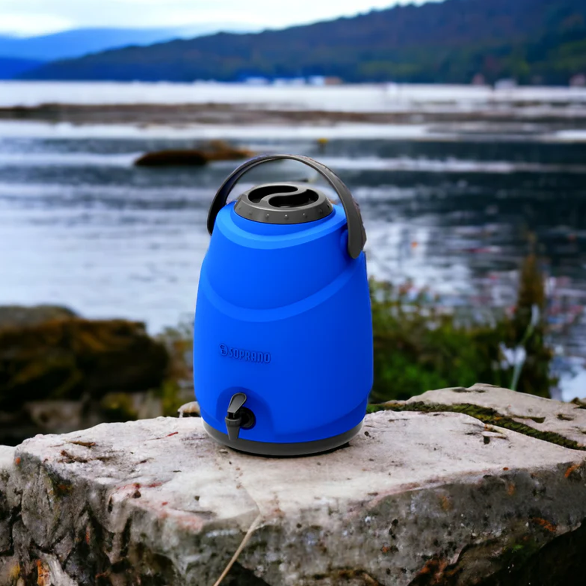TERMO DISPENSADOR TÉRMICO ASPEN 12 LITROS CAMPING SOPRANO COLOR AZUL - 5