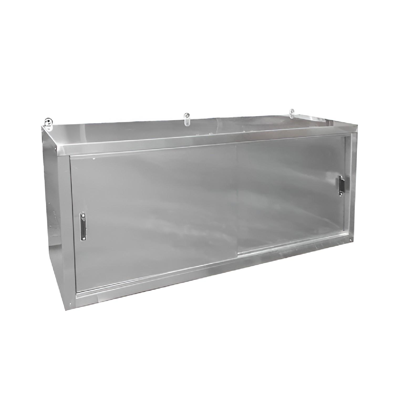 GABINETE AEREO ACERO INOXIDABLE MURAL PUERTAS CORREDERAS 140 CM - 1