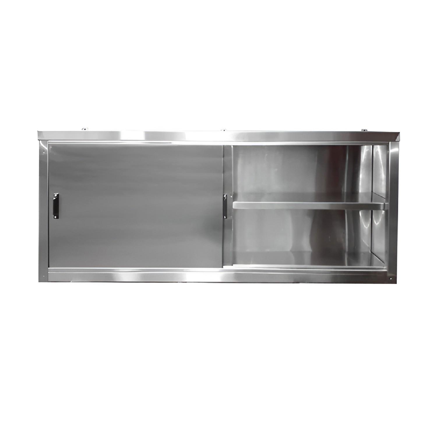 GABINETE AEREO ACERO INOXIDABLE MURAL PUERTAS CORREDERAS 140 CM - 2