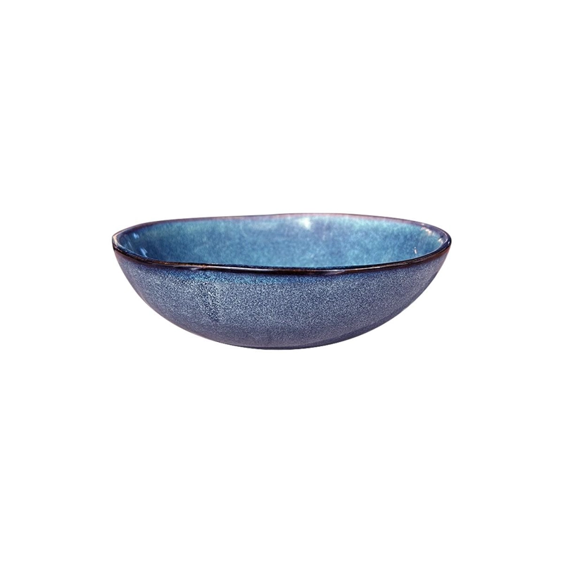 SET 6 BOWL REDONDO CERAMICA AZUL 18X5 CM LINEA EFES - 1