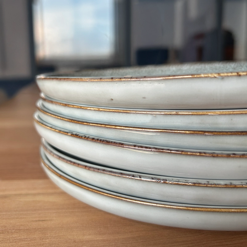 SET VAJILLA 18 PIEZAS CERAMICA GRIS LINEA OSLO - 7