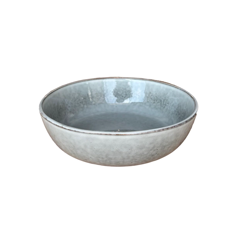 SET 6 BOWL REDONDO CERAMICA 19.5X5.7 CM GRIS LINEA OSLO - 1