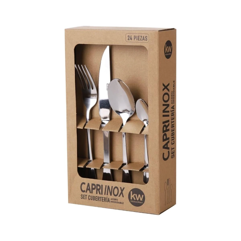 SET DE CUBIETOS 24 PIEZAS CAPRI ACERO INOXIDABLE - 2