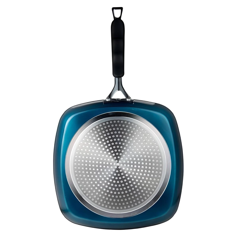 SARTEN PARRILLA ALUMINIO FORJADO MIDNIGHT BLUE 28X28 CM - 3