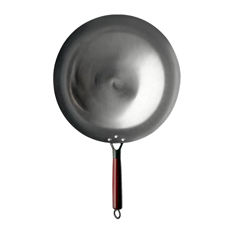 WOK DE HIERRO CONCAVO CON MANGO 40 CM - 4