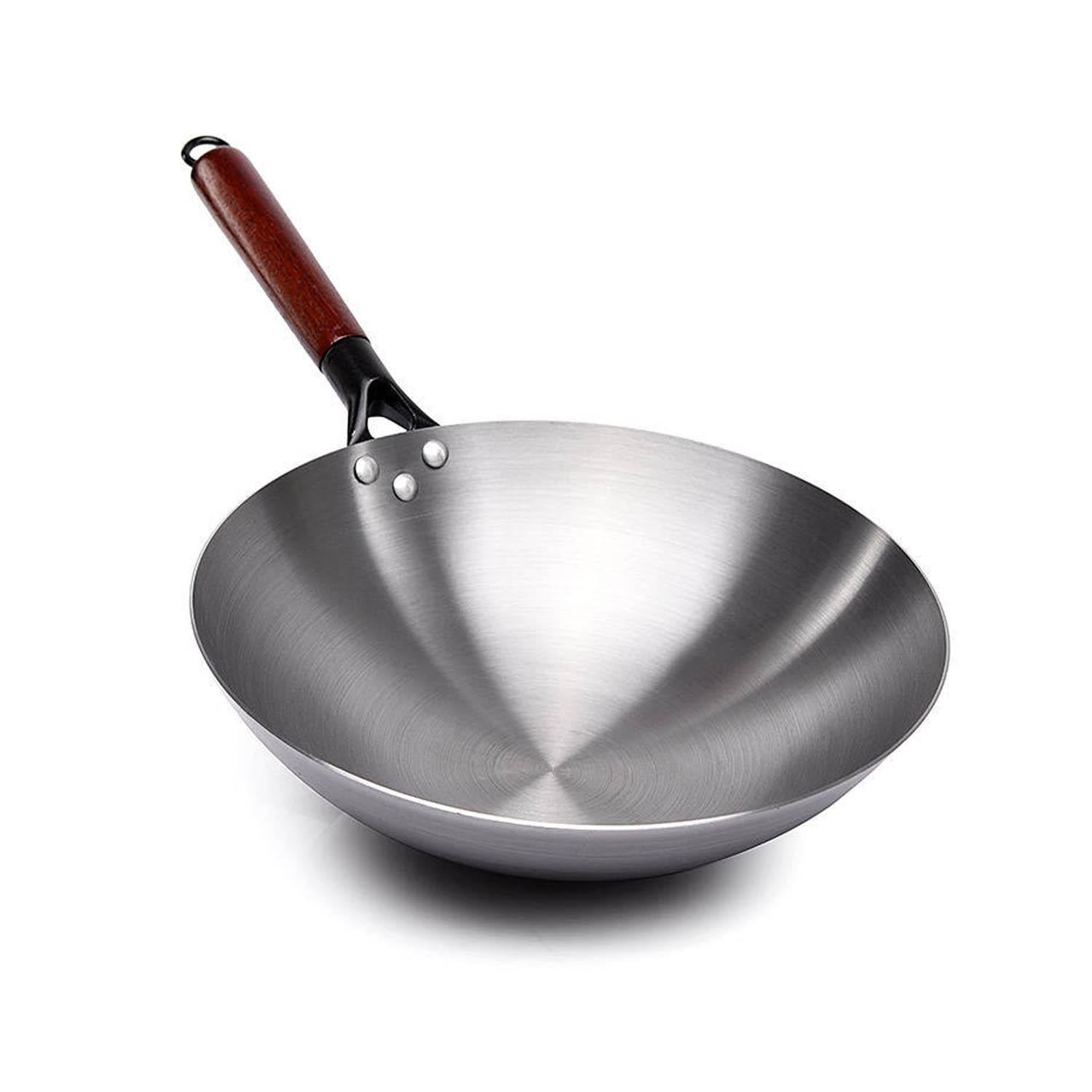 WOK DE HIERRO CONCAVO CON MANGO 34 CM - 1