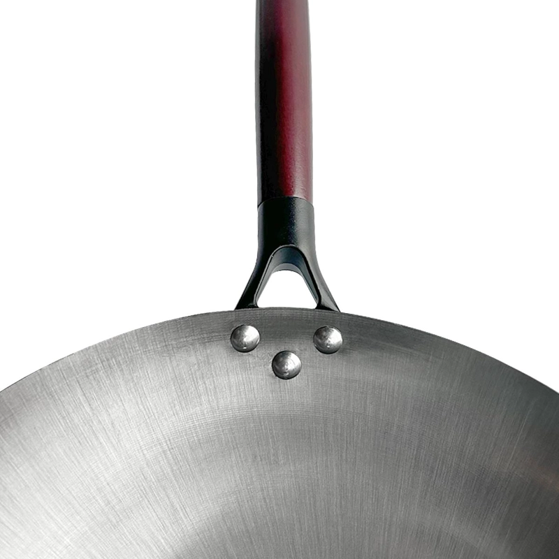 WOK DE HIERRO CONCAVO CON MANGO 36 CM - 6