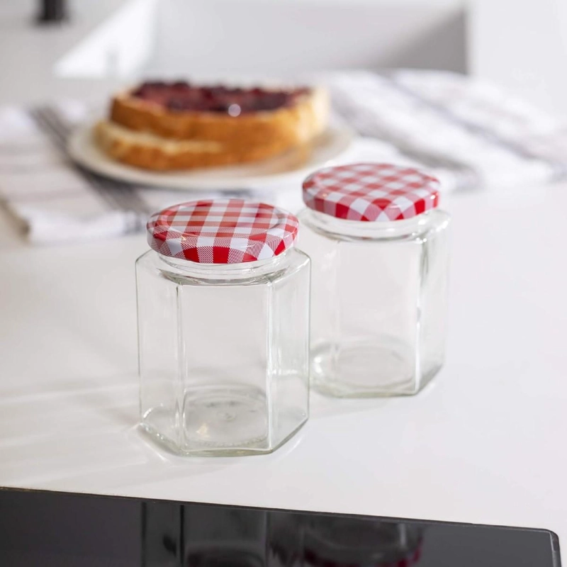 SET DE 12 FRASCOS DE VIDRIO CONSERVERO 85 ML - 9
