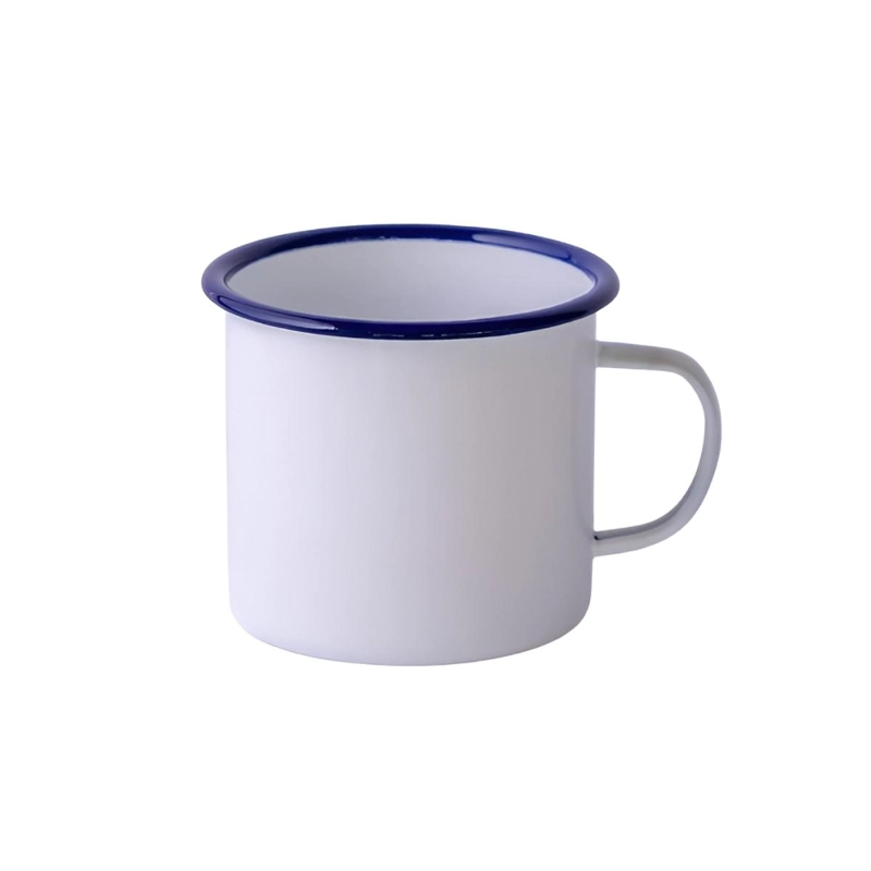 SET DE 4 MUG ENLOZADO BLANCO 500 ML - 1