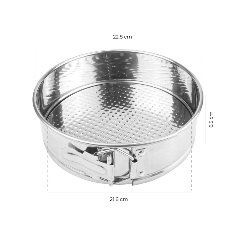 MOLDE DE ACERO INOXIDABLE DESMONTABLE 23.5X6.5 CM - 5