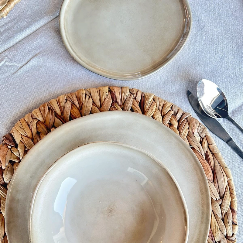 SET DE 6 BOWL REDONDO CERAMICA 18.5 X 5 CM ARENA LINEA RUSTICA - 3