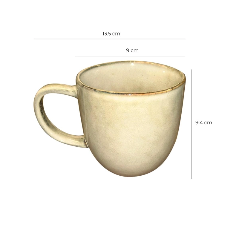SET DE 6 MUG 330 ML CERAMICA ARENA LINEA RUSTICA - 5