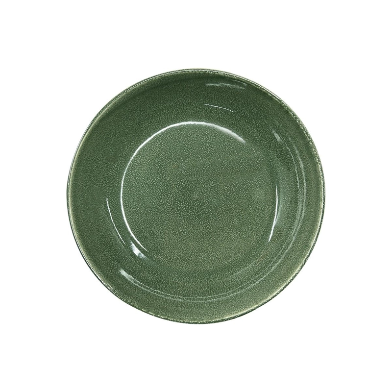 SET DE 6 BOWL REDONDO CERAMICA 21.8 X 4.5 CM VERDE LINEA RUSTICA - 4