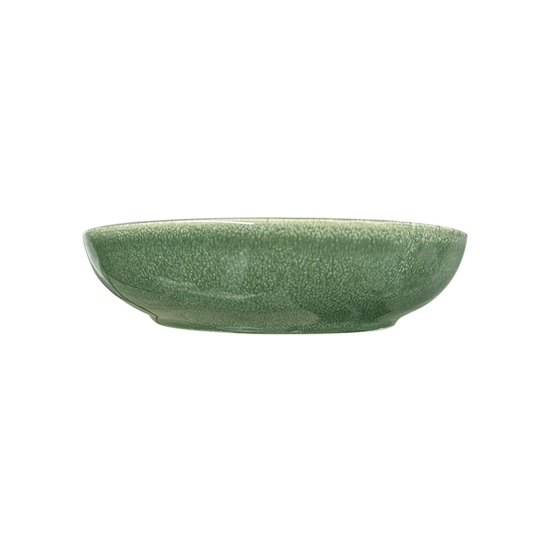 SET DE 6 BOWL REDONDO CERAMICA 21.8 X 4.5 CM VERDE LINEA RUSTICA - 5