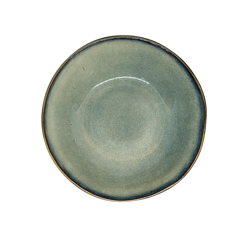 SET DE 6 BOWL REDONDO CERAMICA 18.5 X 5 CM AZUL GRAFITO LINEA RUSTICA - 3