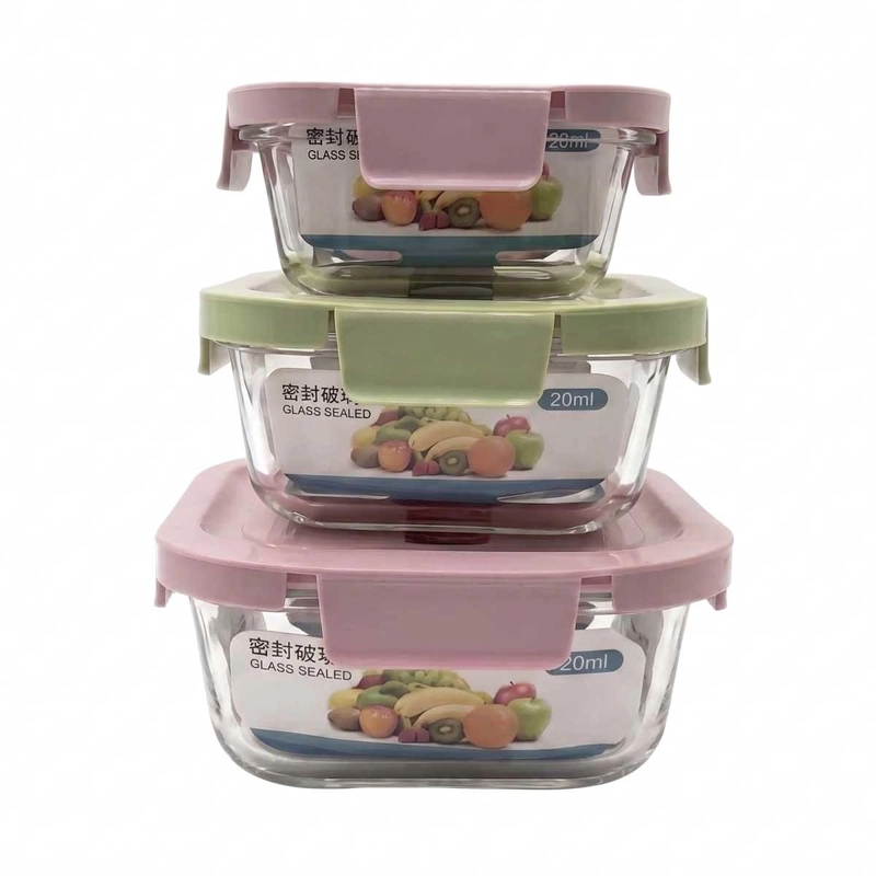 SET TUPPER HERME TICO CUADRADO 3 PIEZAS 390/520/800ML - 1