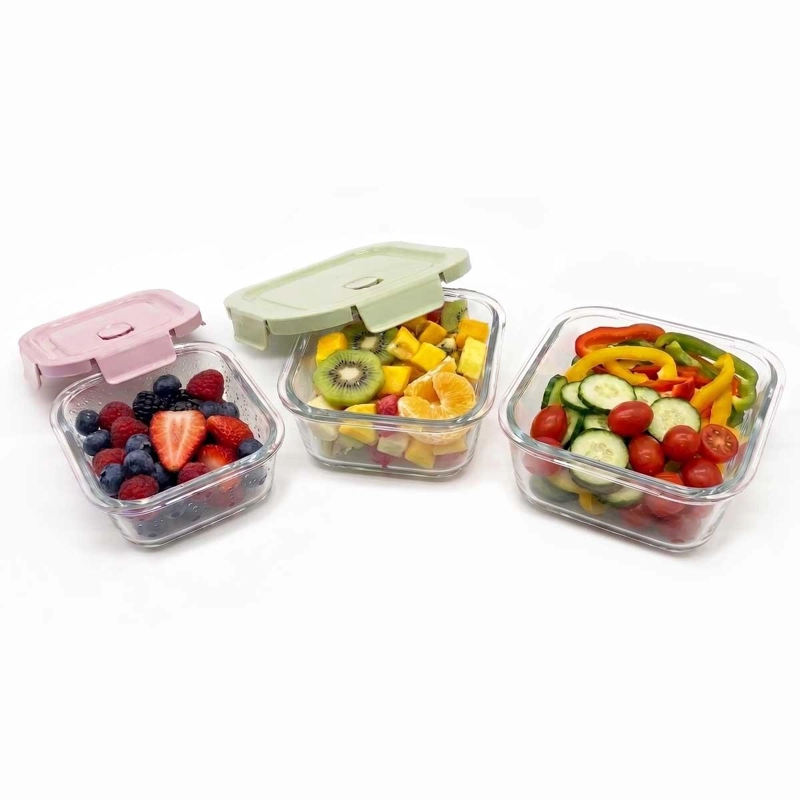 SET TUPPER HERME TICO CUADRADO 3 PIEZAS 390/520/800ML - 3