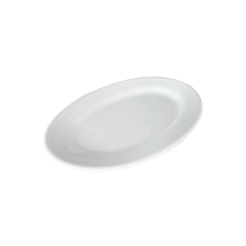 SET 6 PLATOS OVALADO DE PORCELANA DE 30 CM LINEA PADUA - 1