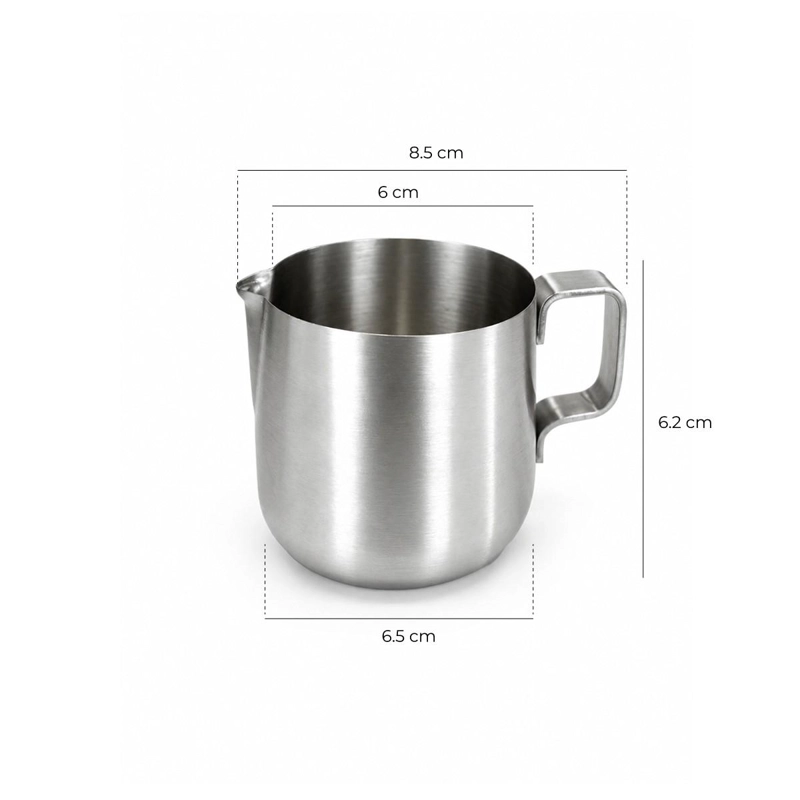 JARRO PARA ESPUMA DE LECHE ACERO INOXIDABLE 150 ML - 6