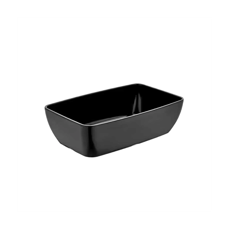 RECIPIENTE NEGRO MELANINA GN 1/4 MED  26.5X16.2X7.5H CM - 1