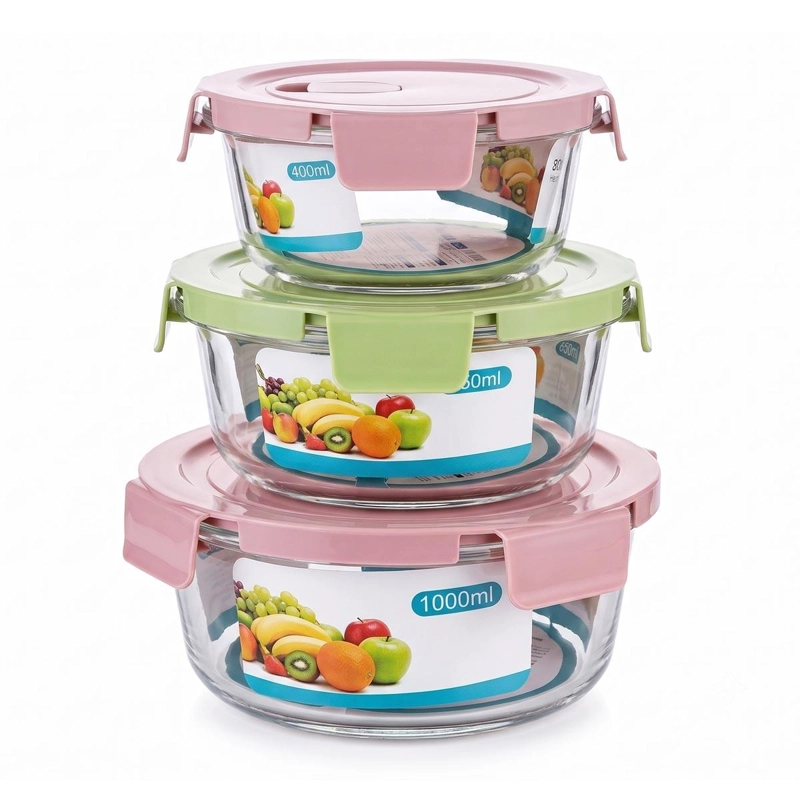 SET TUPPER HERME TICO REDONDO 3 PIEZAS 400/650/1000ML - 1
