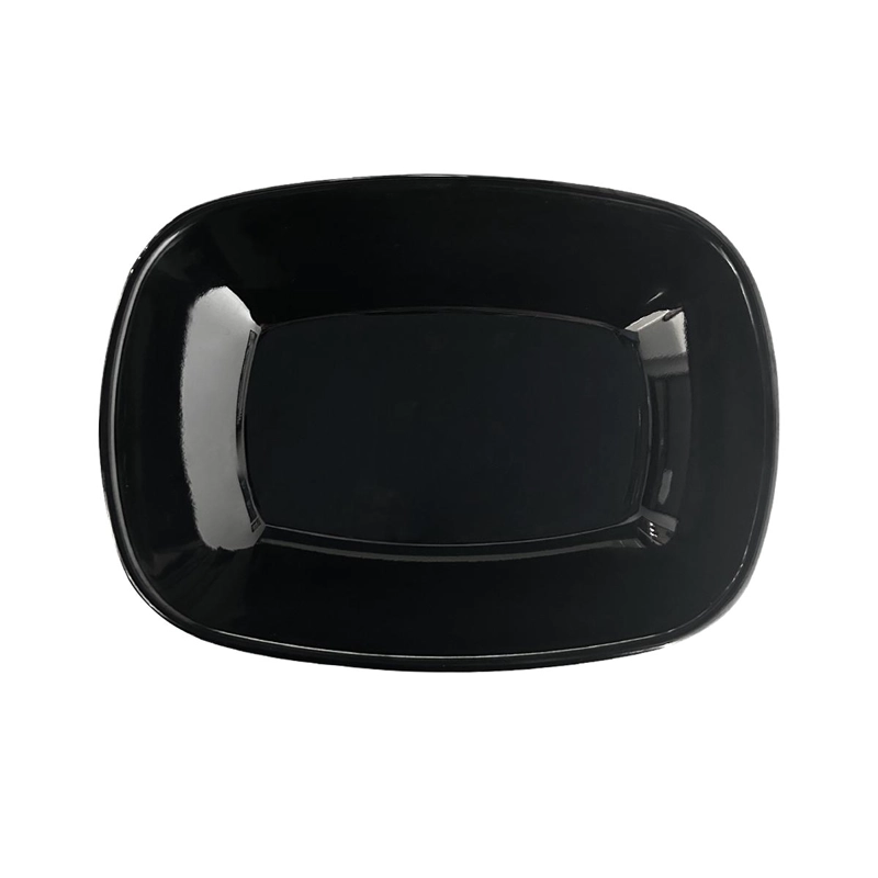 SET DE 6 POCILLOS MELAMINA RECTANGULAR NEGRA 14X10X3 CM LINEA CLASICA - 3