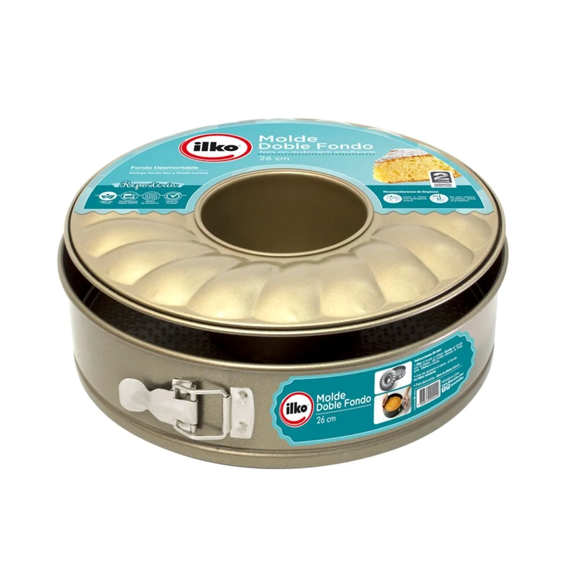 MOLDE DOBLE FONDO REDONDO 26 CM NON-STICK DESIGN - 4