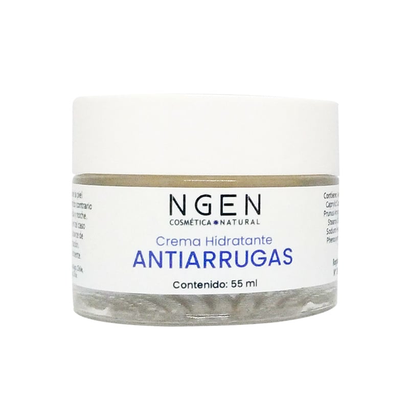 TRATAMIENTO ANTIEDAD ROSTRO Y CUELLO NGEN 55 ML CREMA ANTIARRUGAS CON ÁCIDO HIALURÓNICO 100% NATURAL - 1