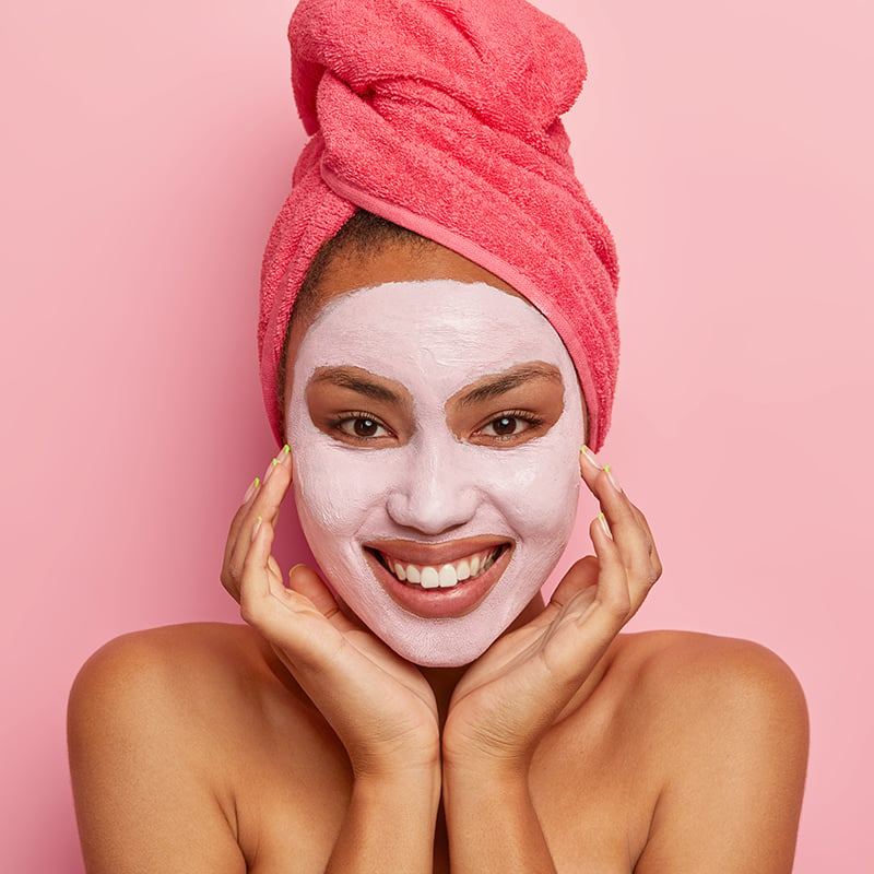 MASCARILLA DE ARCILLA ROSTRO Y CUELLO NGEN 100 GRS ROSADA SET + BOWL + CINTILLO + SAQUITO - 4