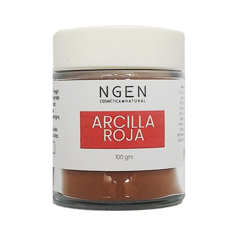 MASCARILLA DE ARCILLA ROSTRO Y CUELLO NGEN 100 GRS ROJA SET + BOWL + CINTILLO + SAQUITO - 2