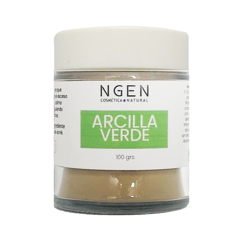 MASCARILLA DE ARCILLA ROSTRO Y CUELLO NGEN 100 GRS VERDE SET + BOWL + CINTILLO + SAQUITO - 2