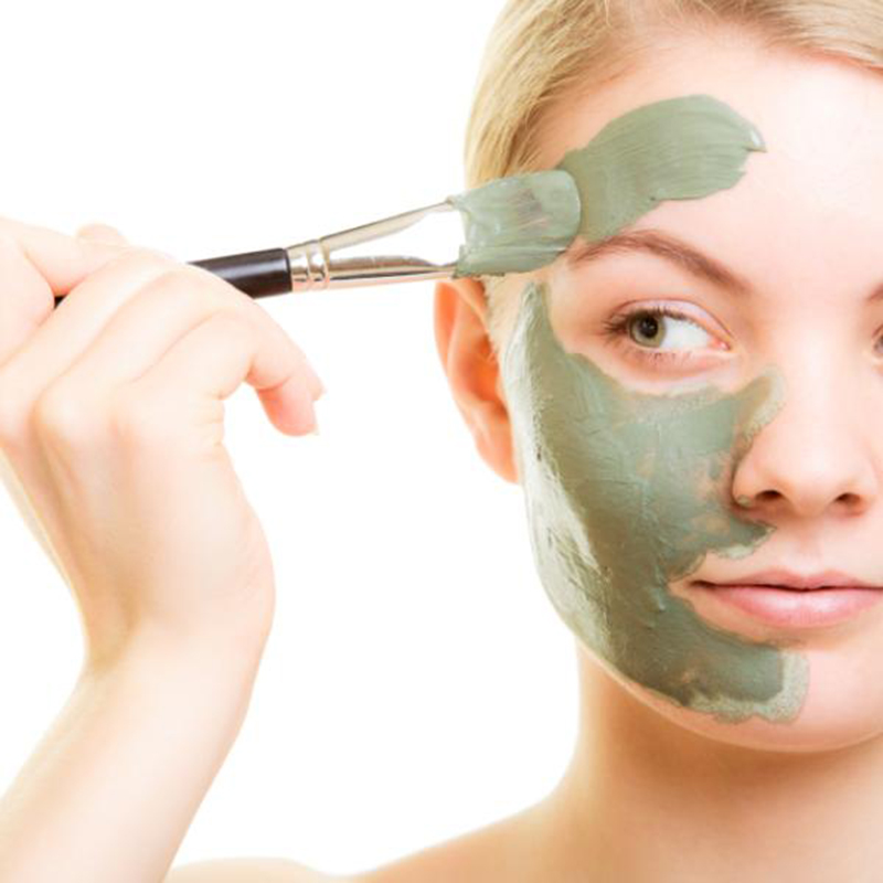 MASCARILLA DE ARCILLA ROSTRO Y CUELLO NGEN 100 GRS VERDE SET + BOWL + CINTILLO + SAQUITO - 3