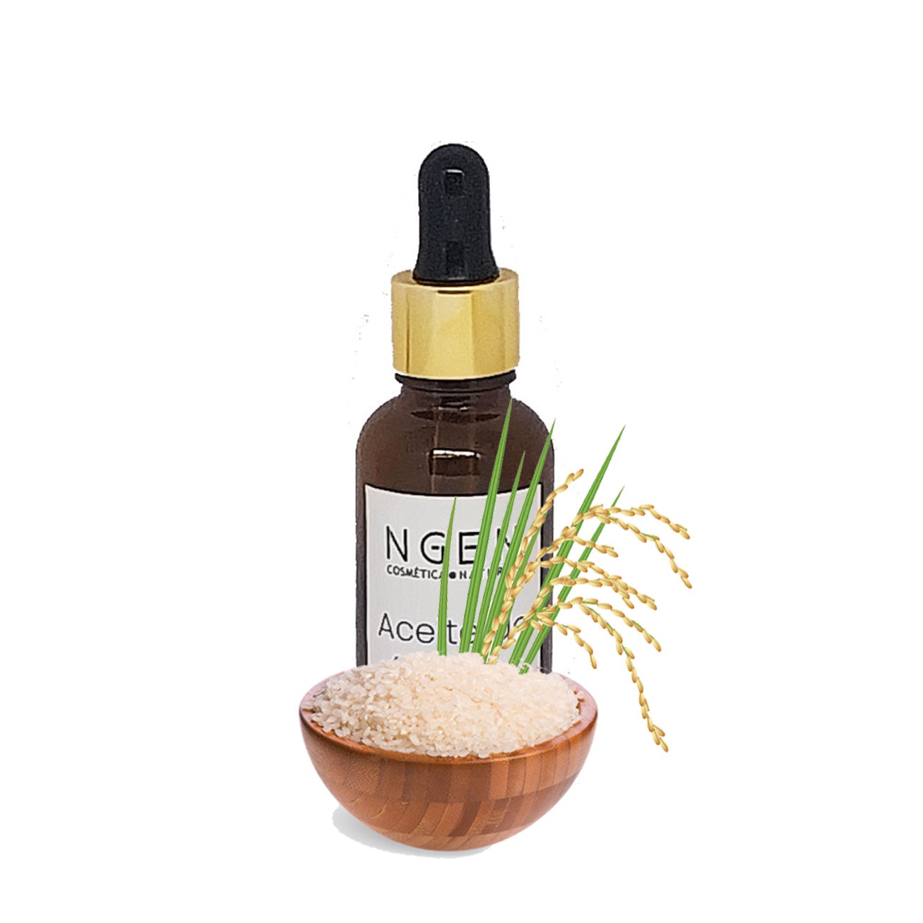 ACEITE DE ARROZ ROSTRO Y CUELLO NGEN 30 ML - 1