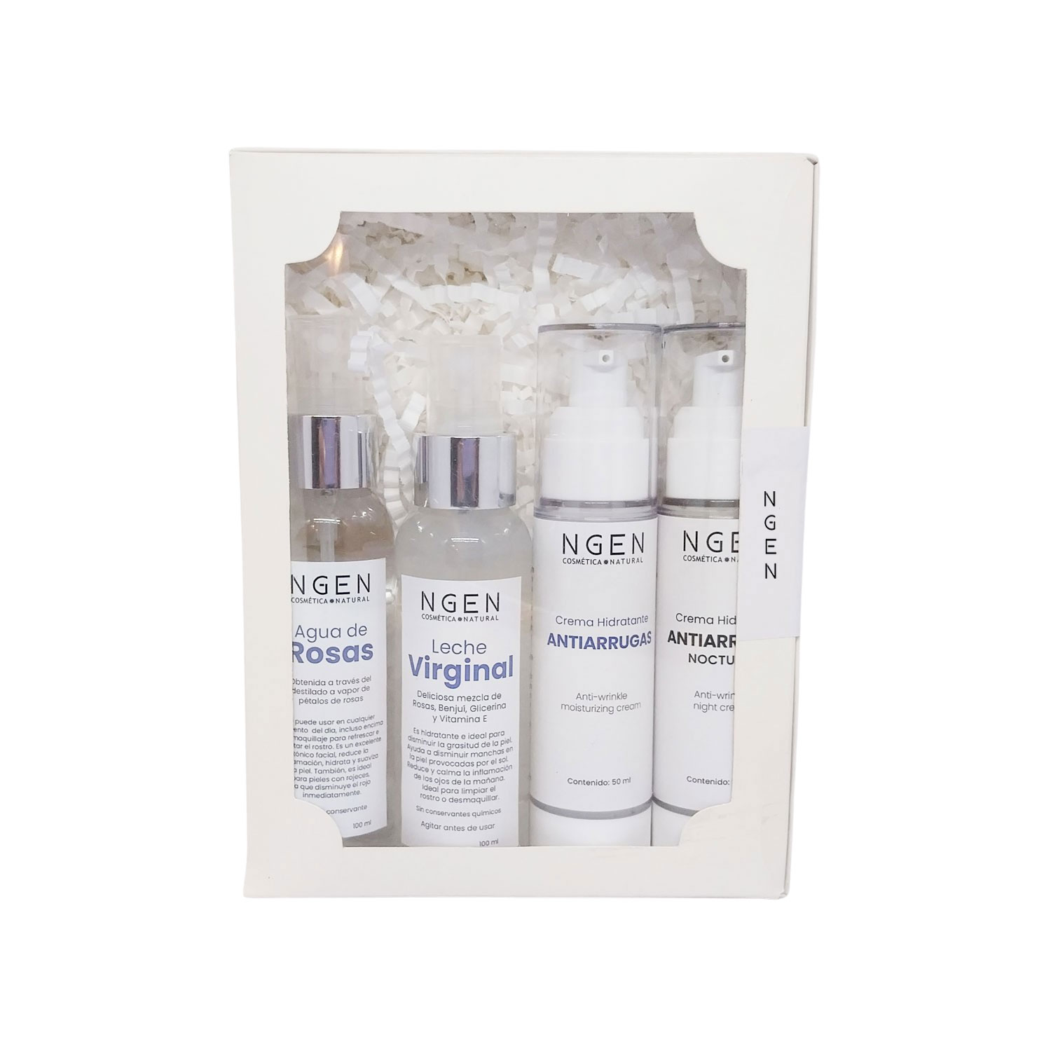 ESPECIAL PARA REGALO - SET SKINCARE - AGUA, LECHE Y CREMAS ANTIARRUGAS - 1