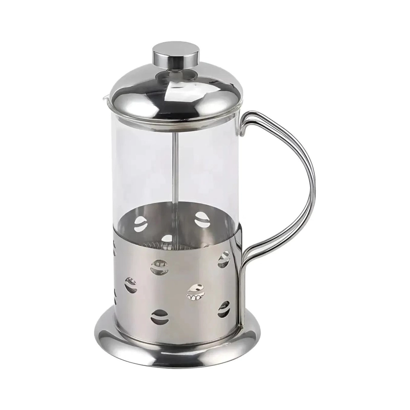 CAFETERA PRENSA FRANCESA 350ML VIDRIO Y ACERO INOX AGORA - 3