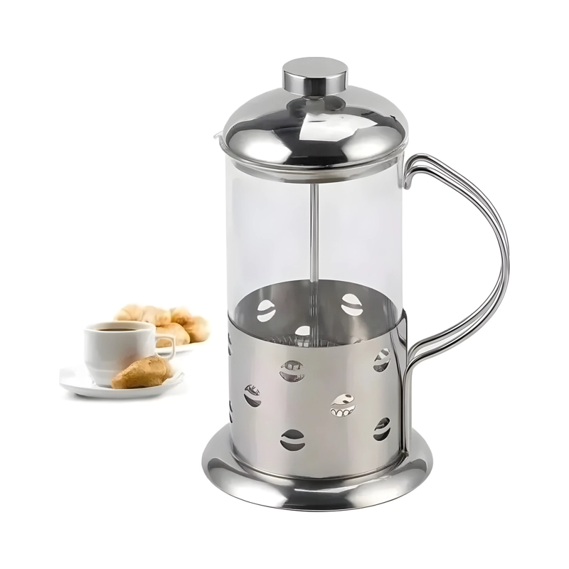 CAFETERA PRENSA FRANCESA 350ML VIDRIO Y ACERO INOX AGORA - 8
