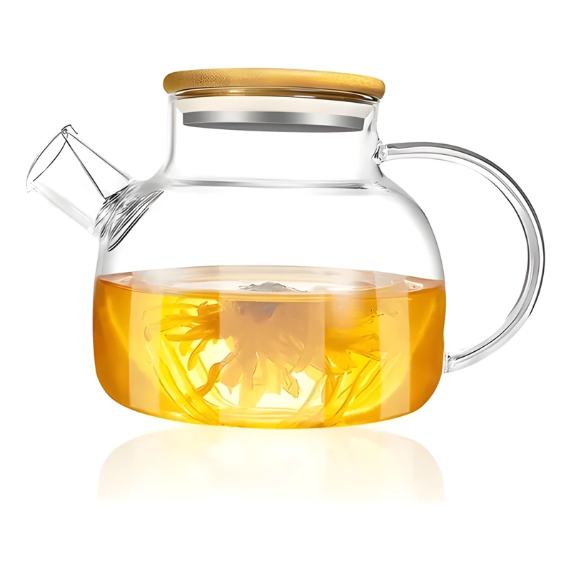 TETERA DE VIDRIO BOROSILICATO 1L CON INFUSOR ACERO INOXIDABLE AGORA - 1