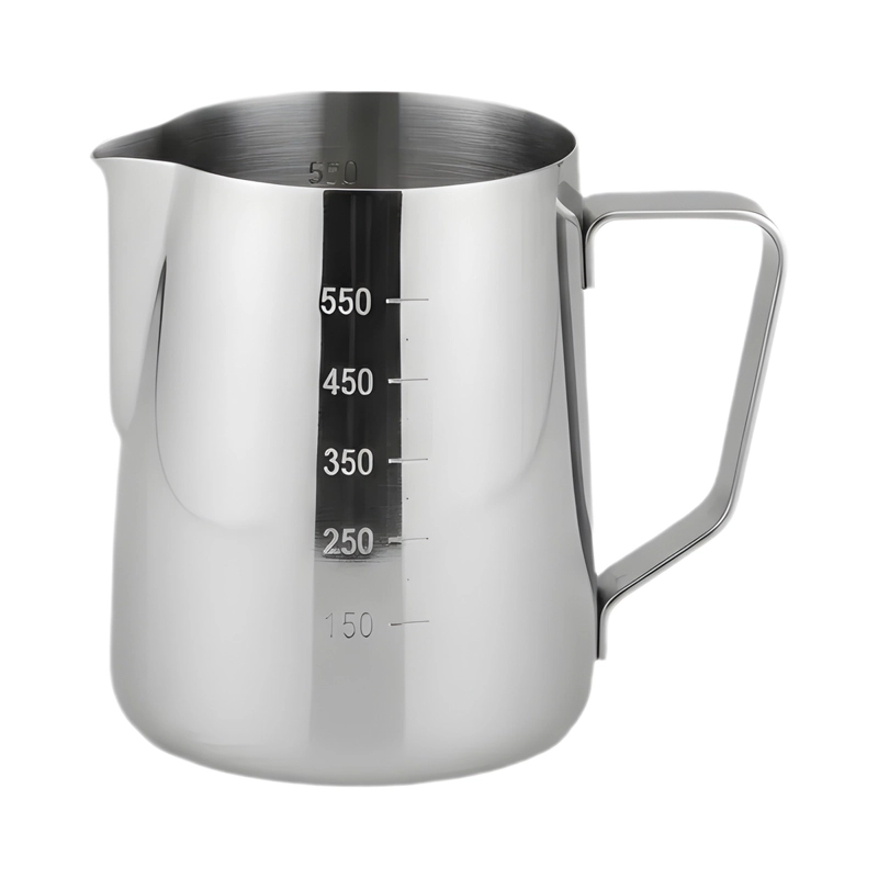 JARRA ESPUMADORA DE LECHE 600ML PITCHER BARISTA ACERO 304 AGORA - 1