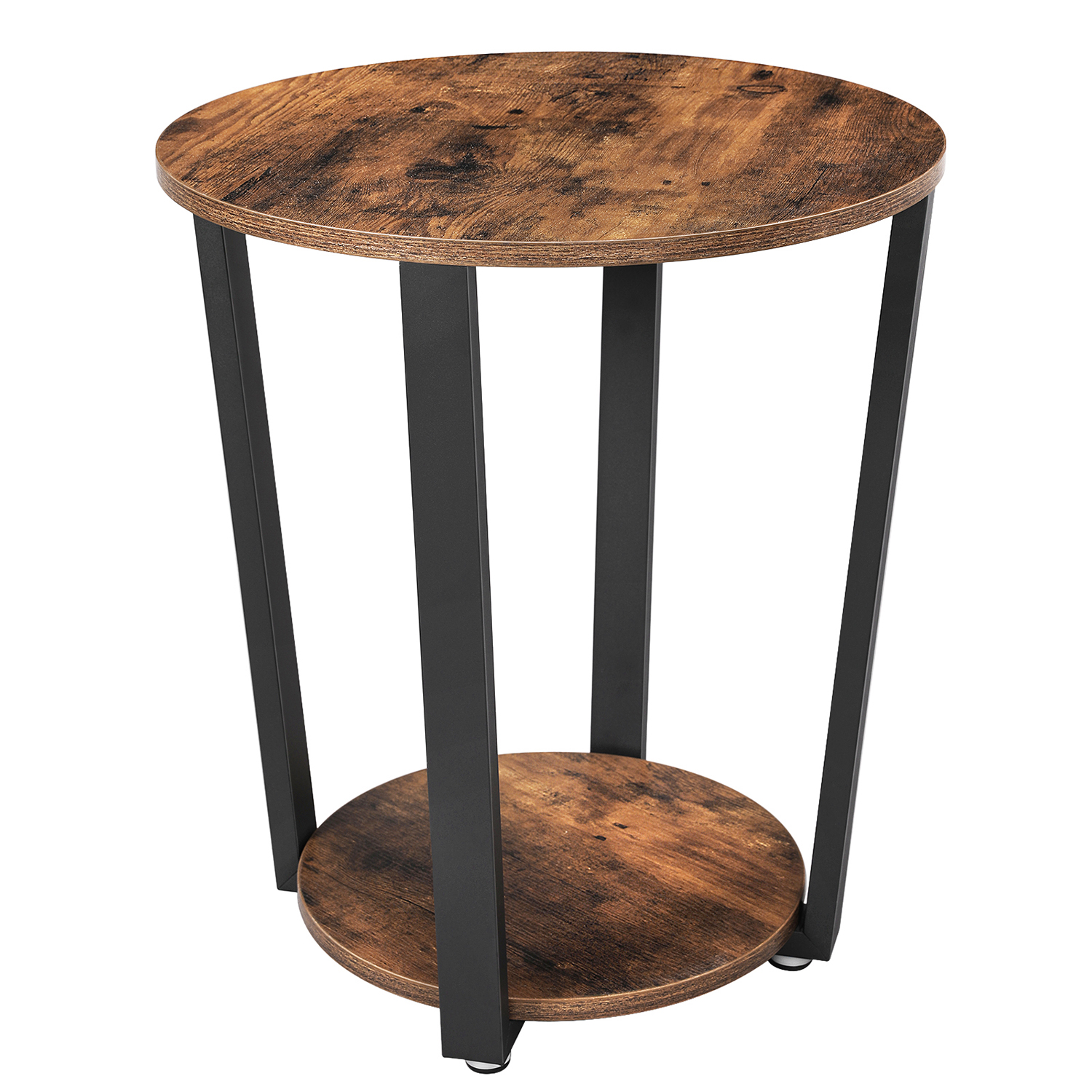 MESA LATERAL PREMIUM REDONDA ESTILO INDUSTRIAL - 1