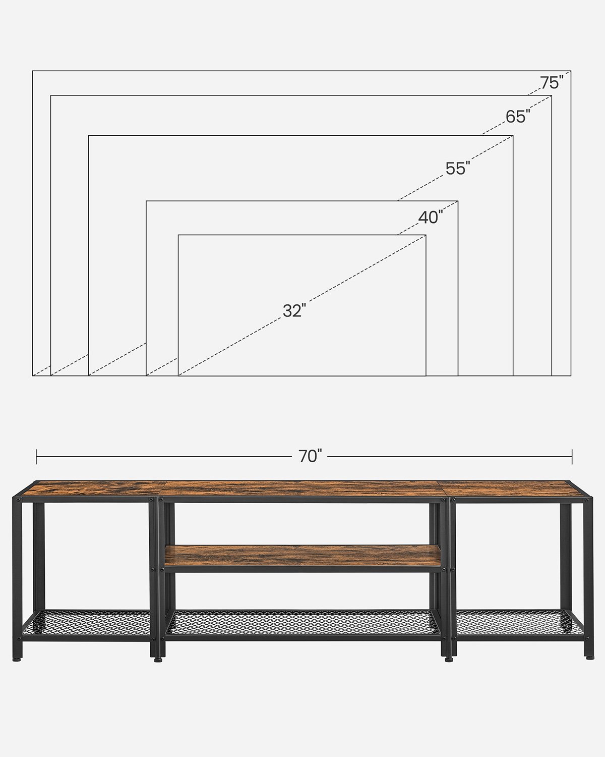 RACK TV GRAND ESTILO INDUSTRIAL - 4